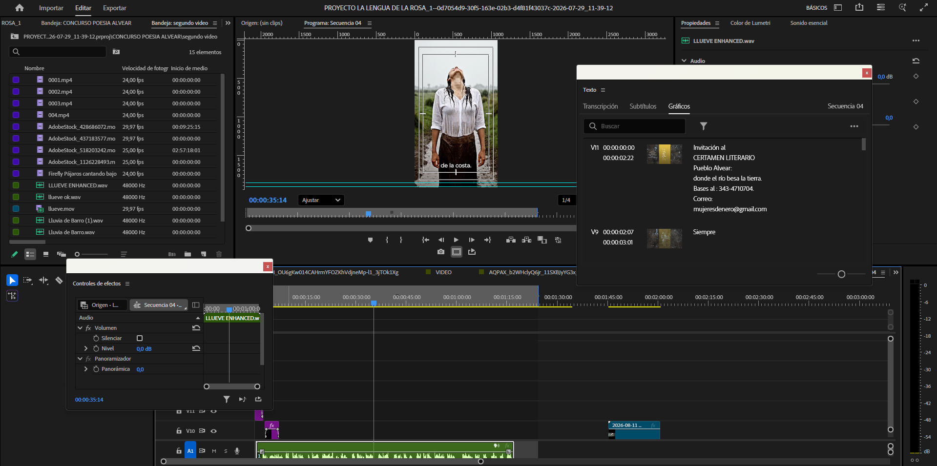 Edición de videos sociales y eventos